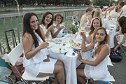 Diner en Blanc auf dem Wehrsteg - Praterinsel am 19.07.2016  (©Foto: Marikka-Laila Maisel)